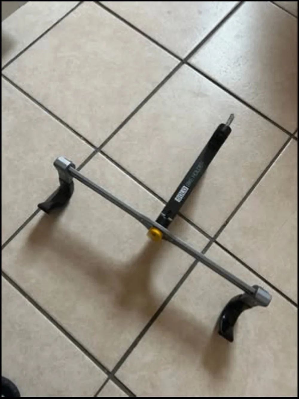 Topeak Solo Bike Holder / Wall Mount Rack in Black and Yellow